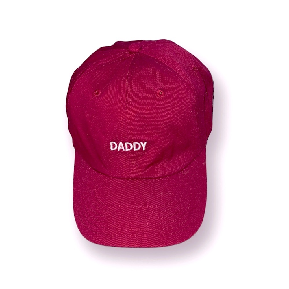 Burgundy “Daddy” Baseball Cap for Men / Women Adjustable Polo Style